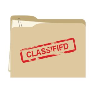 Classified folder. Who is paying attention?