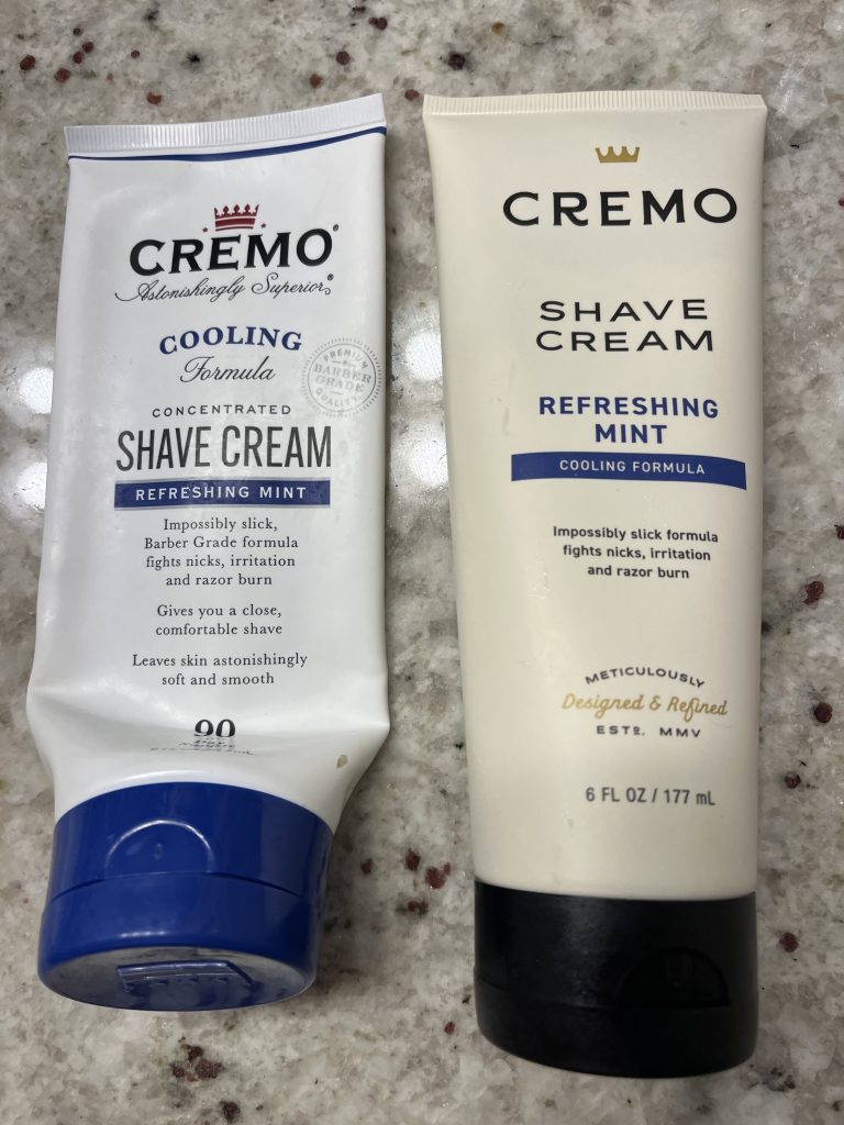 CREMO shave cream packaging